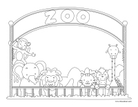 Images à colorier-Le zoo