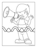 Images a colorier-Les bruits et les sons-1