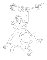 Images à colorier-Les singes