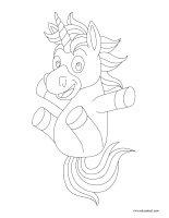 Images à colorier-Licornes 2025