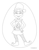 Images a colorier-Lutins de Paques 2025