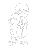 Images à colorier-Mamans et grands-mamans Images à colorier-Mamans et grands-mamans