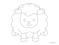 Images à colorier-Moutons
