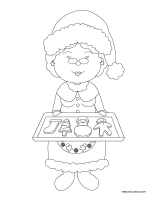 Images a colorier-Noel-La cuisine Images a colorier-Noel-La cuisine