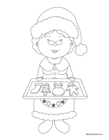 Images a colorier-Noel-La cuisine