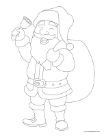 Images à colorier-Pere Noel