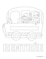 Images à colorier-Rentrée