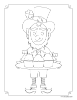 Images à colorier-Saint-Patrick 2025