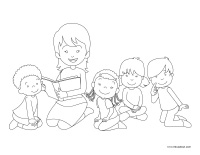 semaine des services de garde activites pour enfants educatout coloriage minnie