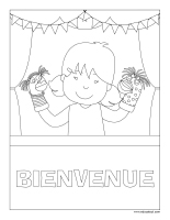 Images à colorier-Théâtre et marionnettes-1