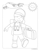 Images à colorier-Vacances