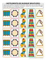 Instruments de musique miniatures