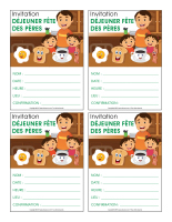 Invitation-Journée spéciale-Déjeuner fête des Pères Invitation-Journée spéciale-Déjeuner fête des Pères