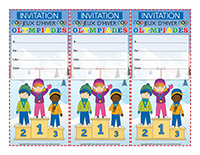 Invitations interactives-Jeux d’hiver Olympiades