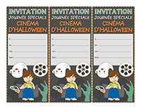 Invitations interactives-Journée spéciale-Cinéma d’Halloween