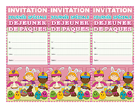 Invitations interactives-Journee speciale-Dejeuner de Paques