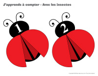 J'apprends à compter-Avec les insectes