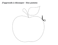 J'apprends à découper-Une pomme