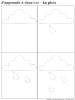 J’apprends à dessiner - La pluie J’apprends à dessiner - La pluie