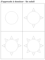 J'apprends à dessiner - Un soleil