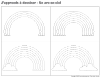 J'apprends à dessiner-Un arc-en-ciel J'apprends à dessiner-Un arc-en-ciel