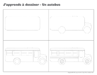 J'apprends à dessiner-Un autobus