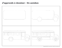 J'apprends à dessiner-Un autobus