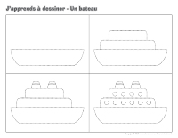 J'apprends à dessiner-Un bateau J'apprends à dessiner-Un bateau