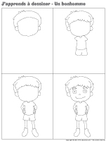 J'apprends à dessiner-Un bonhomme 2 J'apprends à dessiner-Un bonhomme 2