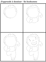 J'apprends à dessiner-Un bonhomme J'apprends à dessiner-Un bonhomme