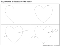 J'apprends à dessiner-Un coeur