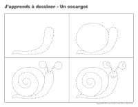 J'apprends à dessiner-Un escargot