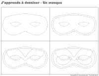 J'apprends à dessiner-Un masque