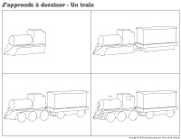 J'apprends à dessiner-Un train