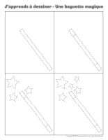 J'apprends à dessiner-Une baguette magique J'apprends à dessiner-Une baguette magique