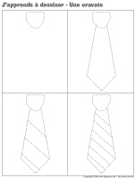 J'apprends à dessiner-Une cravate