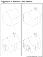 J'apprends à dessiner-Une maison 2