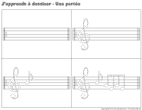 J'apprends à dessiner-Une portée J'apprends à dessiner-Une portée