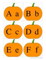 J’associe les lettres-Citrouilles