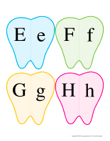 J’associe les lettres-Dents