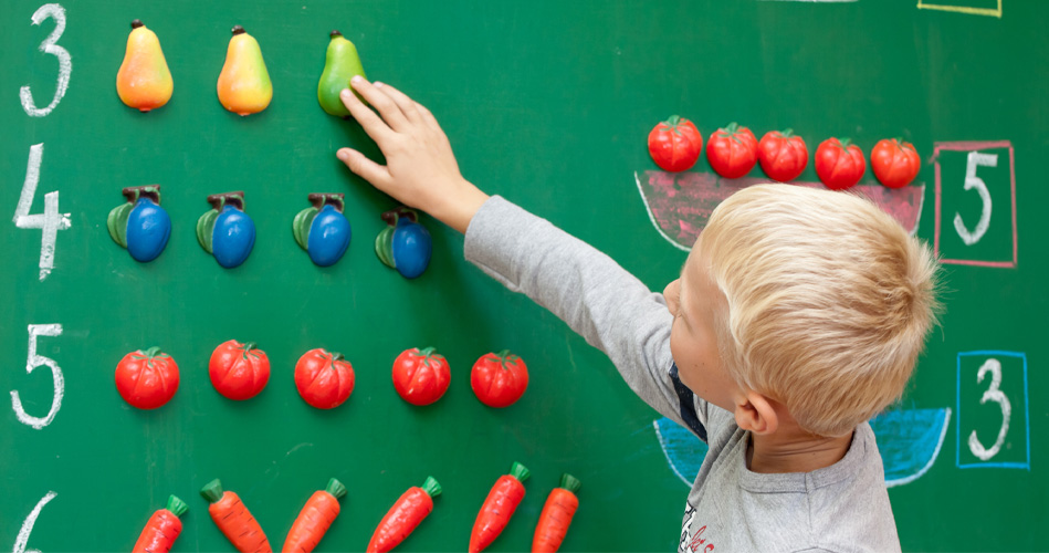 Japprends à compter : un jeu fruité!