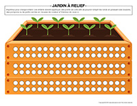 Jardin à relief