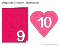 Je compte les pompons-Saint-Valentin