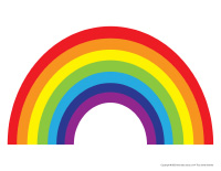 Je mange les couleurs de l’arc-en-ciel