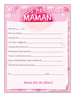 Je vous présente maman