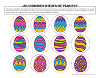 Jeu-Combien d&rsquo;&oelig;ufs de Paques