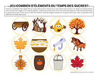 Jeu-Combien d&rsquo;&eacute;l&eacute;ments du temps des sucres