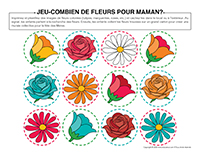 Jeu-Combien de fleurs pour maman