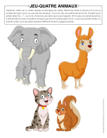 Jeu-Quatre-animaux
