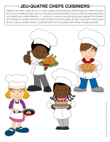 Jeu Quatre chefs-cuisiniers
